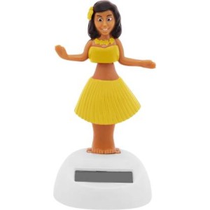 Voila Solar Powered Dancing Hula Girl Swinging Bobble Doll Gift Car Home_Assorted Color